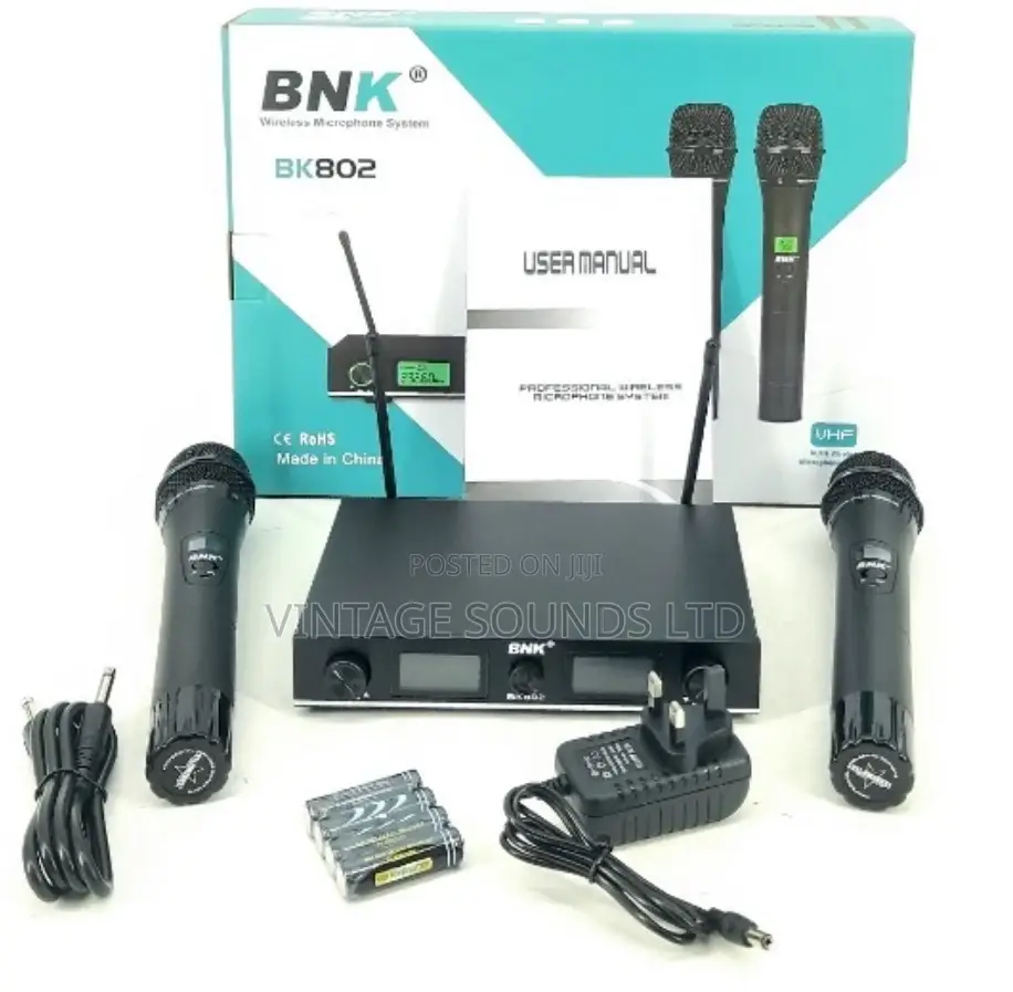 BNK BK802 Wireless Microphone System