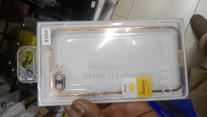 Back Cover for iPhone 8 Plus Luxurious Transparent Side Gold