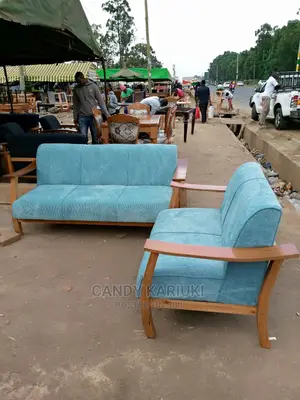 Super Classy Sky Blue 5 Seater Sofa