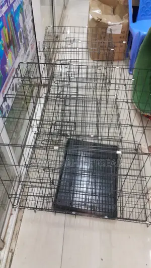 Foldable Metal Cage for Dogs and Other Pets Medium Size