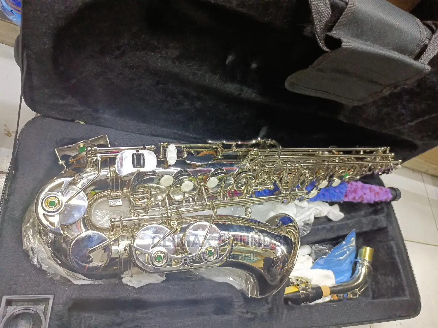 Silver Suzuki Alto Saxophone