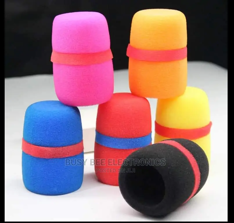 Multicoloured Microphone Sponge
