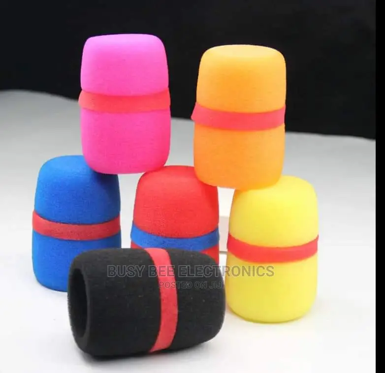 Multicoloured Microphone Sponge