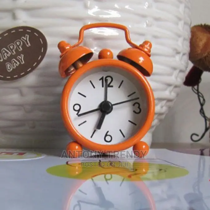 Double Bell Desk Table Digital Quartz Clock
