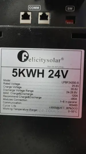 Lithium-Ion 24v 200ah Solar Backup Battery