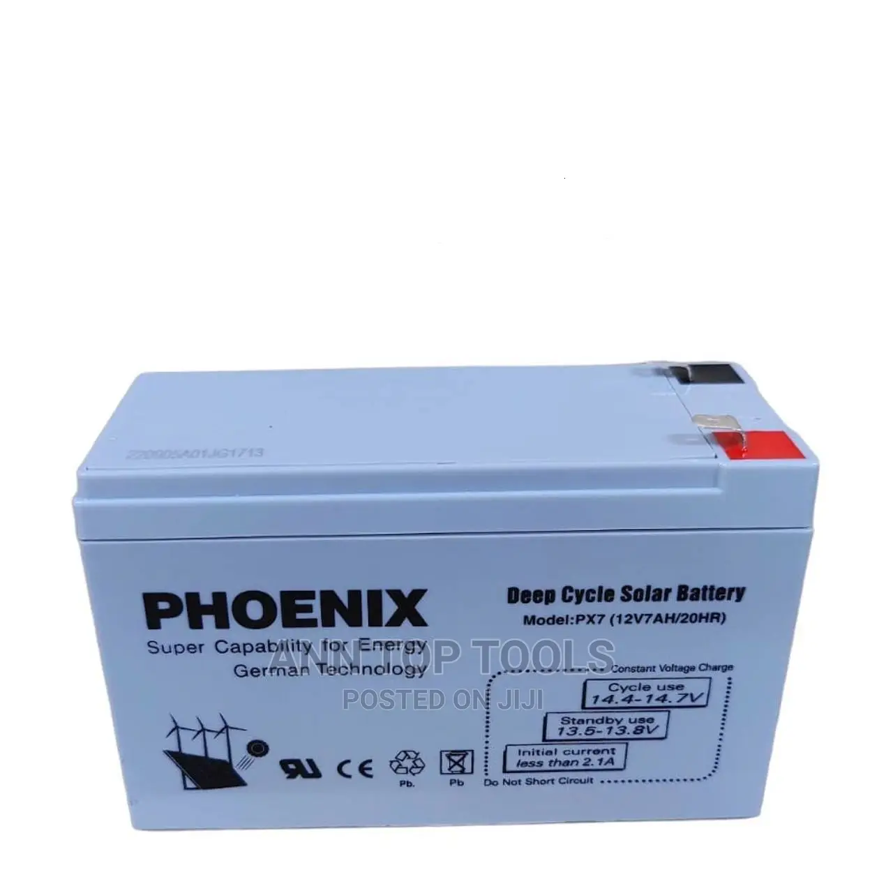 Phoenix 12v7ah Deep Cycle Solar Battery