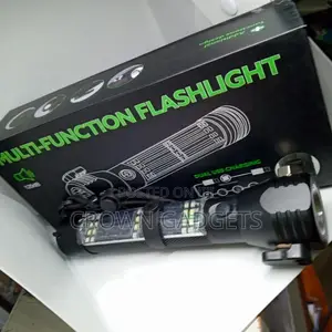 LED Multifunctional Solar Flashlight USB Rechargeable