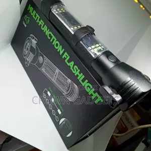 8 in 1 Multi Function Flash Light, USB, Solar Rechargeable