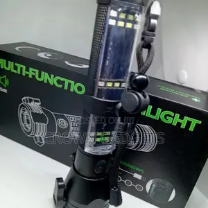 9 in 1 Multi Function Led Solar/Electric Flashlight Torch