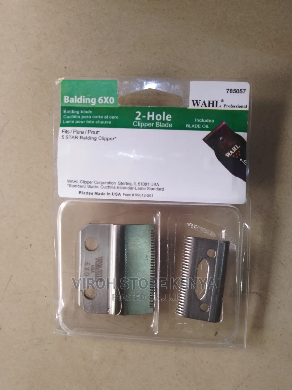 Balding 6X0 Blades Wahl Blades