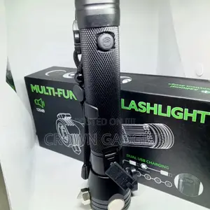 8 in 1 Multi Function Flash Light,USB Rechargeable Solar