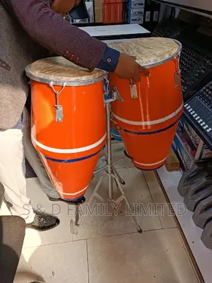 Orange Single Stand Conga Drums