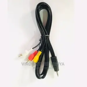 Male Black (Cable) 1M RCA Cable, for Audio