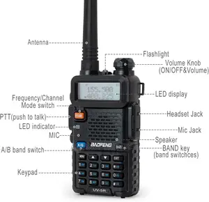 Baofeng Uv-5r 8w High Power Two Way Radio