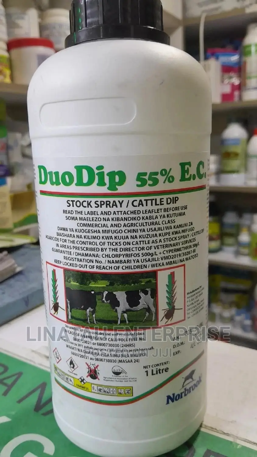 Duodip 55%Ec Acaricide 1litre