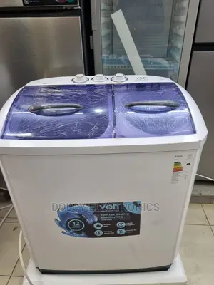 VON VALW-10MLW Twin Tub 10KG Washing Machine, White