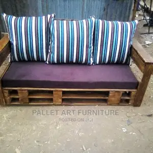 3 Seater Brown Pallet Sofa
