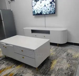 White Golden Tv Stand