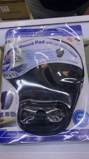 Mouse Pad With Gel Wrist Support