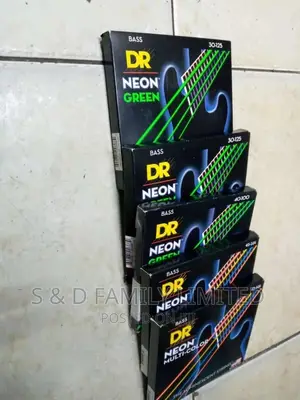 Neon Green Coated Acoustic Strings