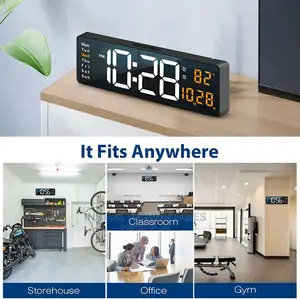 Digital Wall Clock Large Display, 16.2 Inch With Remote USB