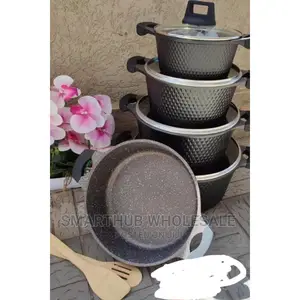 *12pc Unique Cookware Set*
( *Black* )