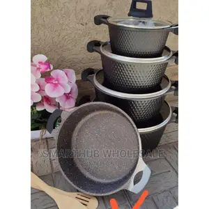 *12pc Unique Cookware Set Black 