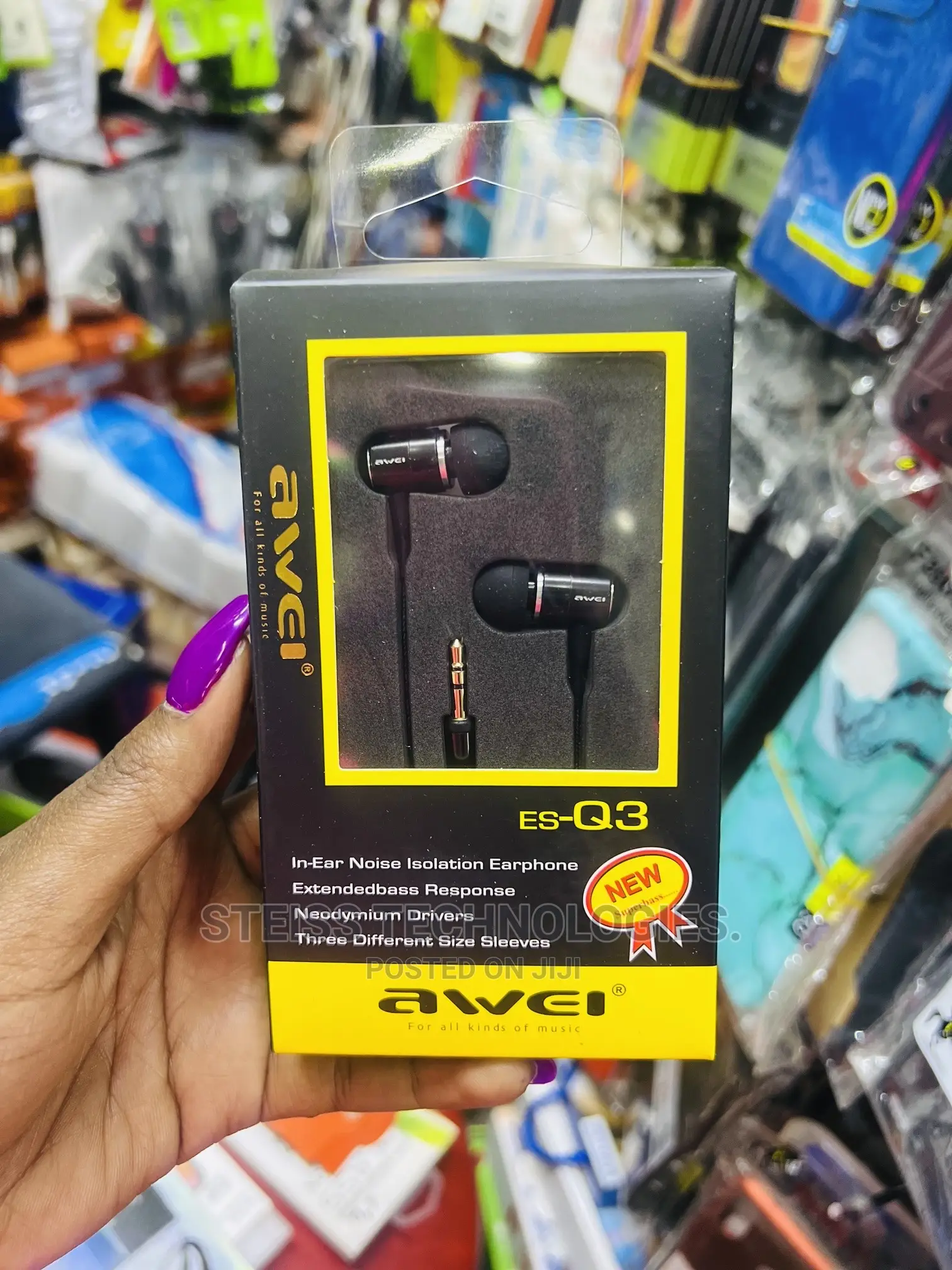 Awei Q3/Q5 Wired Earphones.