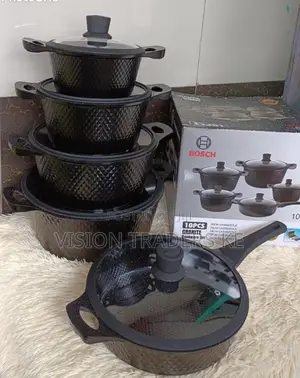 Bosch Granite Cookware Set Black