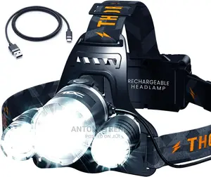 Flashlight USB Rechargeable Headlight Outdoor