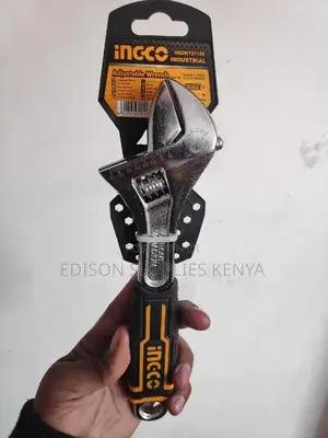 Ingco Adjustable Wrench 10" HADW131108 CRV Heavy Duty Wrench