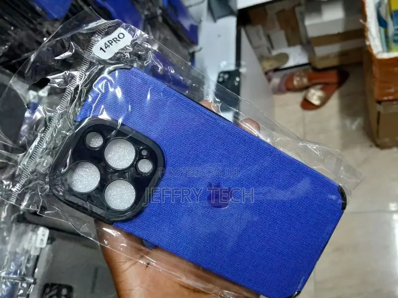 iPhone 14 Pro Canvas Case Blue