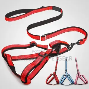 Classic Reflective Back Clip Dog Harness Dog Leash