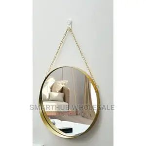 *Nordic Round Decorative Makeup Wall Mirror
