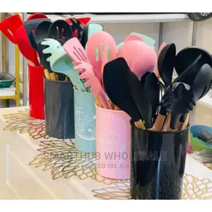 Silicon Spoon Set Black Beigr