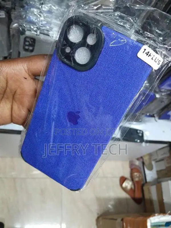 iPhone 14 Plus Fabric Canvas Back Case