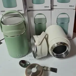Food Flask Infinite With Foldable Spoon 600ml