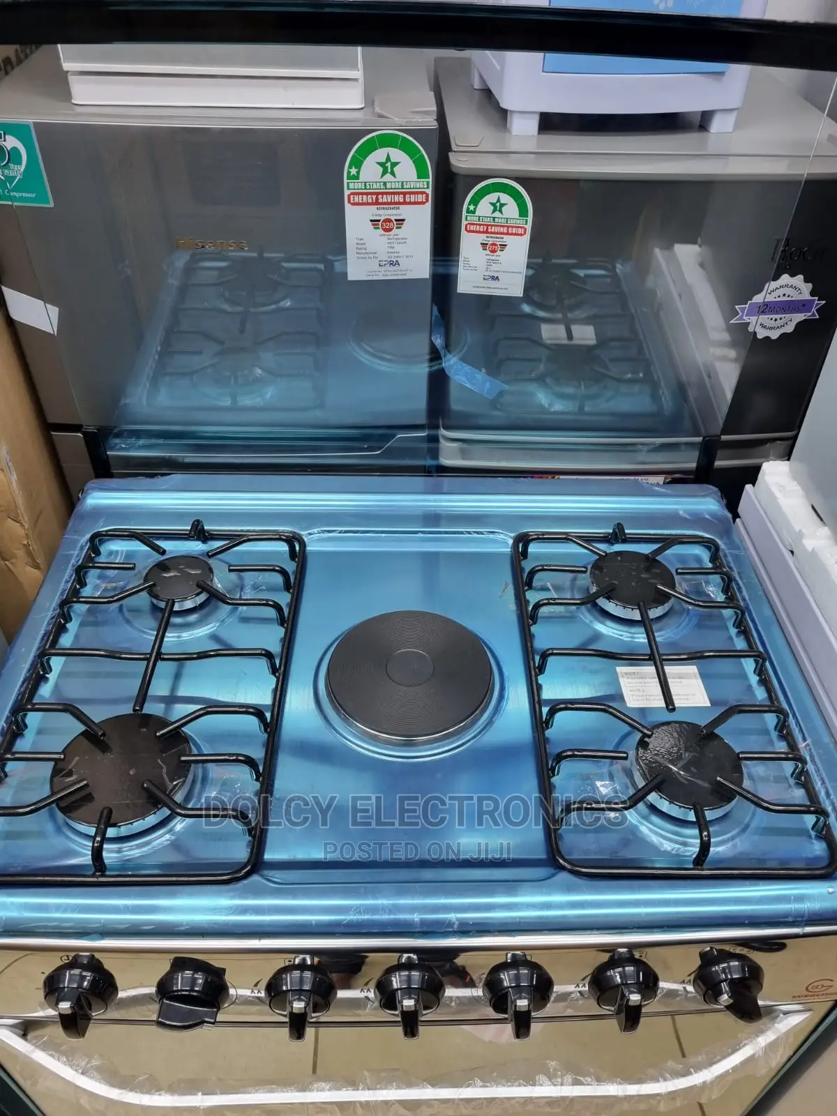 Eurochef 4 Burner Cooker With Electric Oven