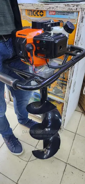 GASOLINE Earth AUGER 3 Bits Machine With 52cc