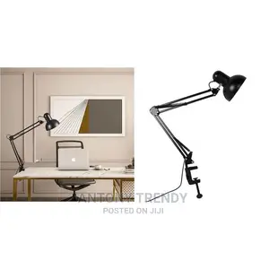 Generic Anglepoise Reading Desk and Study Lamp - Black