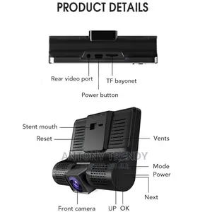 1080P Dash Cam Front and Rear View