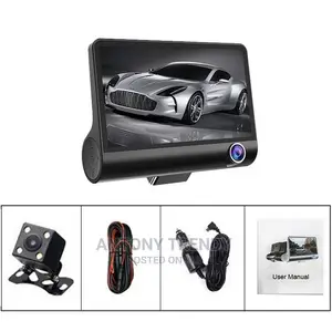 3 Ways 1080P Dash Cam Front and Rear View Video