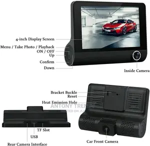 Dual Lens With Rear View Camera Video Recorder