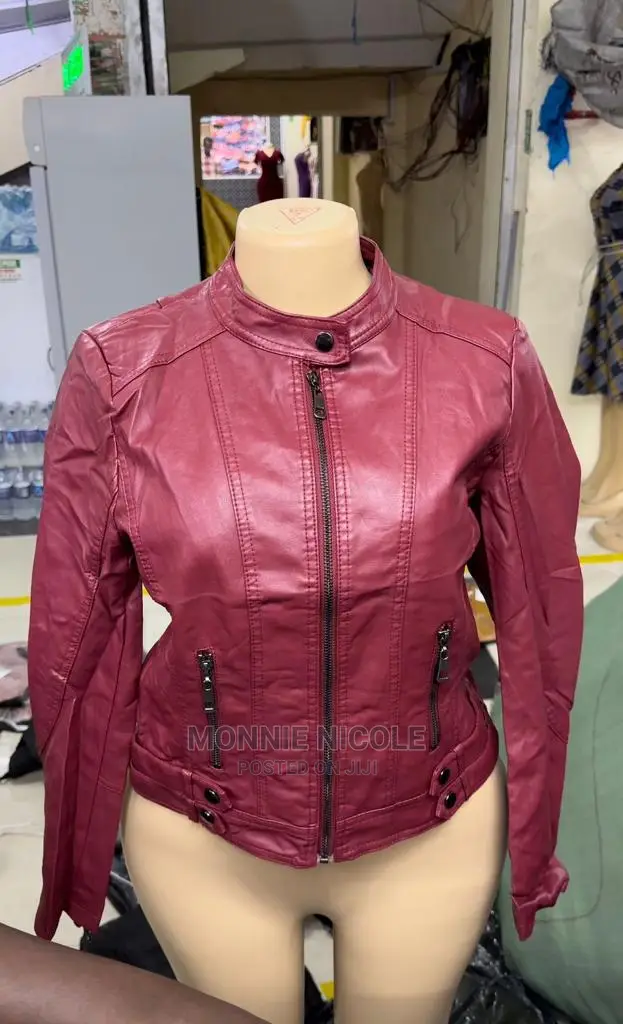 Peach Leather Jacket