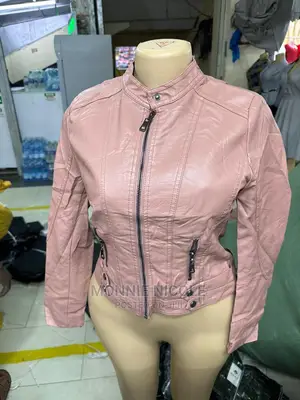 Peach Leather Jacket