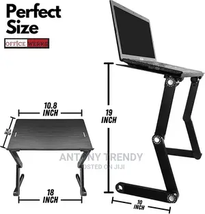 Computer Laptop Stand/Desk With Mouse Pad, Ergonomic