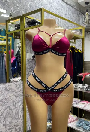 Criss Crossed Bra Panty Briefs Lingerie Set