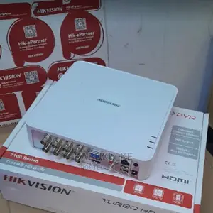 Hikvision 8 Channel Turbo HD DVR White Cover 720P