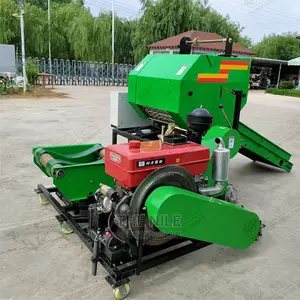 Crush Baler Square Bale Hay Baler