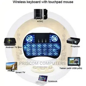 Backlit Mini Keyboard Touchpad Mouse, Mini Wireless Keyboard